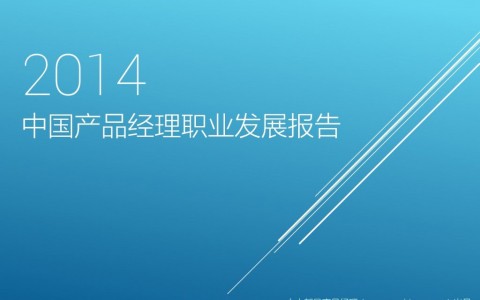 2014年中国产品经理职业发展报告