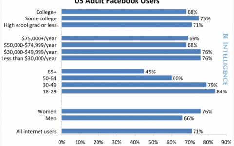 BI Intelligence：美国社交网络用户报告 女性更青睐Facebook