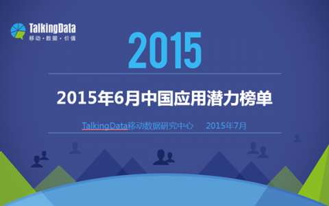 2015年6月中国应用潜力榜单