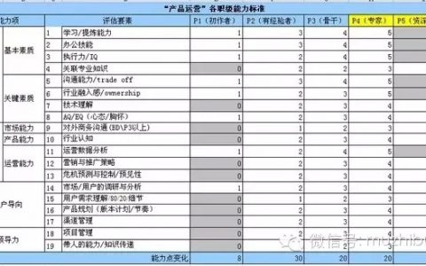 产品运营的等级能力素养要怎样养成？（内有等级能力素养成长图）