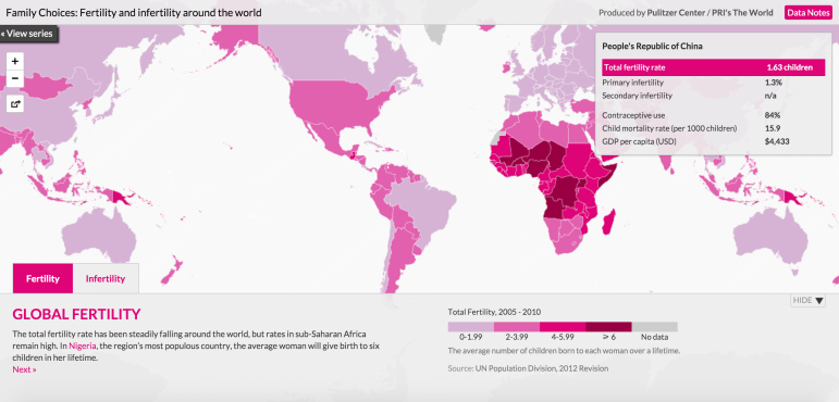 全球生育率图-普利策