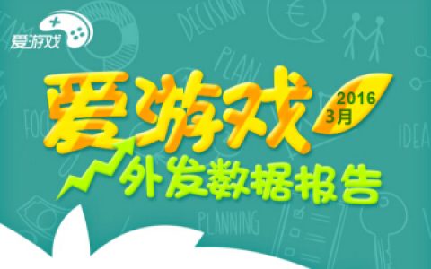 2016年3月爱游戏外发数据报告：IP改编和竞技游戏较热门