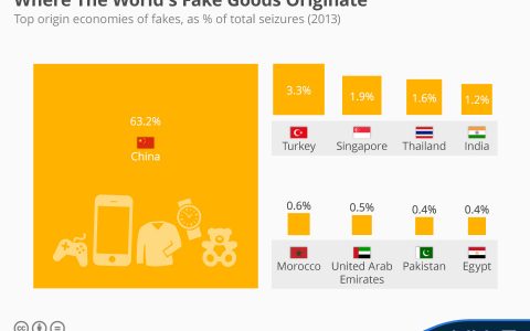 OMG，全球63.2%的假货是由中国制造的