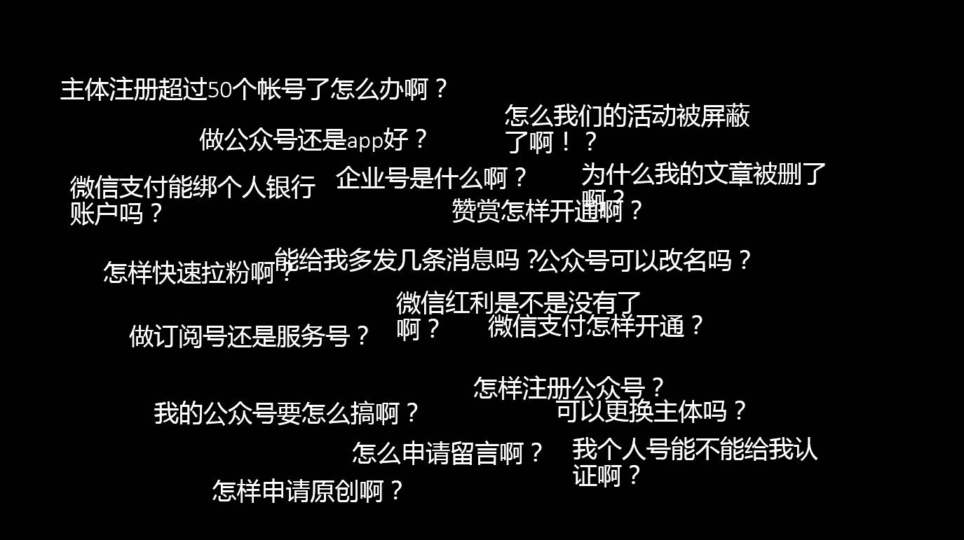 我被问过最多关于微信公众号的问题