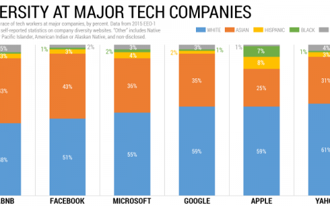 高科技公司多样性报告仍存在惊人的缺点
