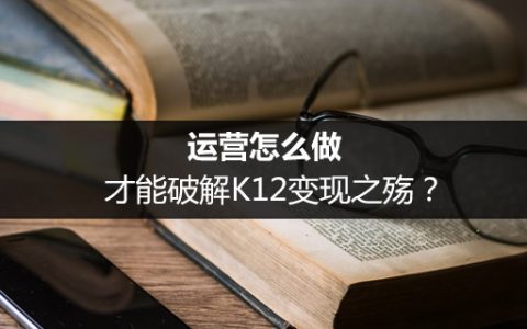 运营怎么做才能破解K12变现之殇？