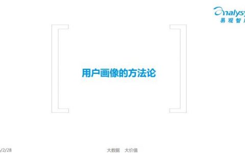 用户画像指导精细化用户运营