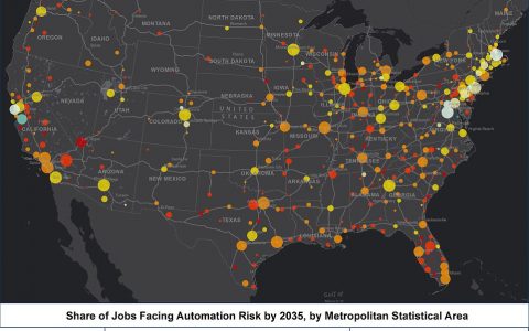 牛津大学：预测2035年美国数百万劳动力将被机器人取代