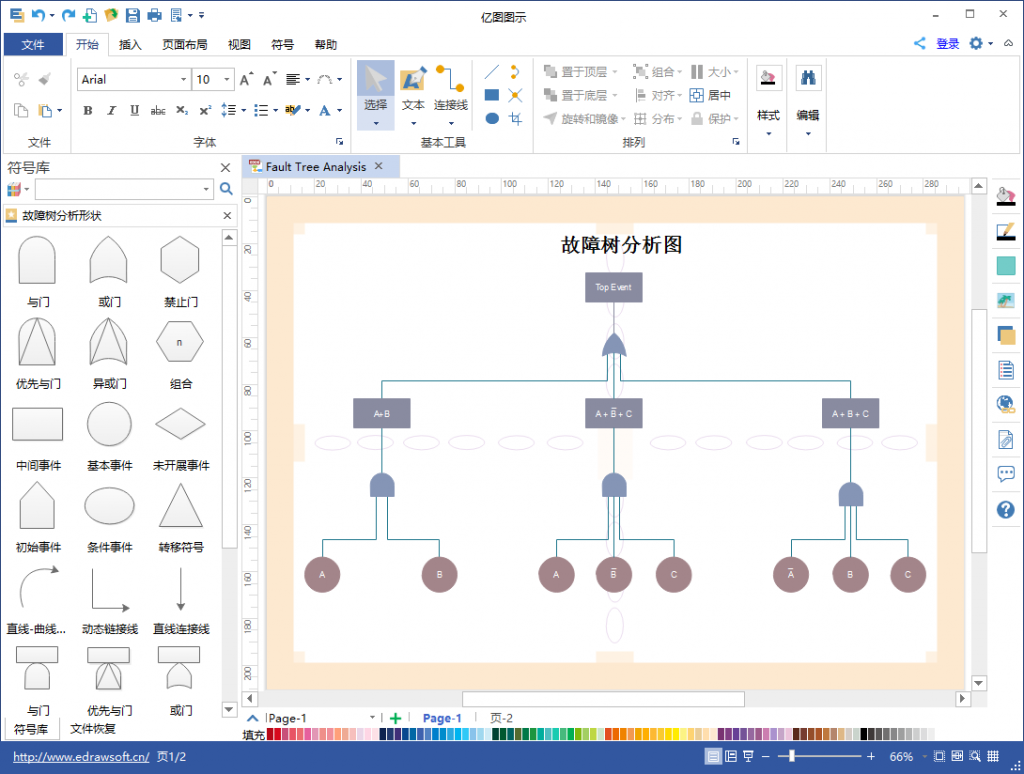 亿图故障树