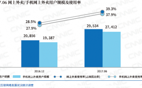 CNNIC：网上外卖用户保持高速增长 精细化运营和服务领域拓展并行