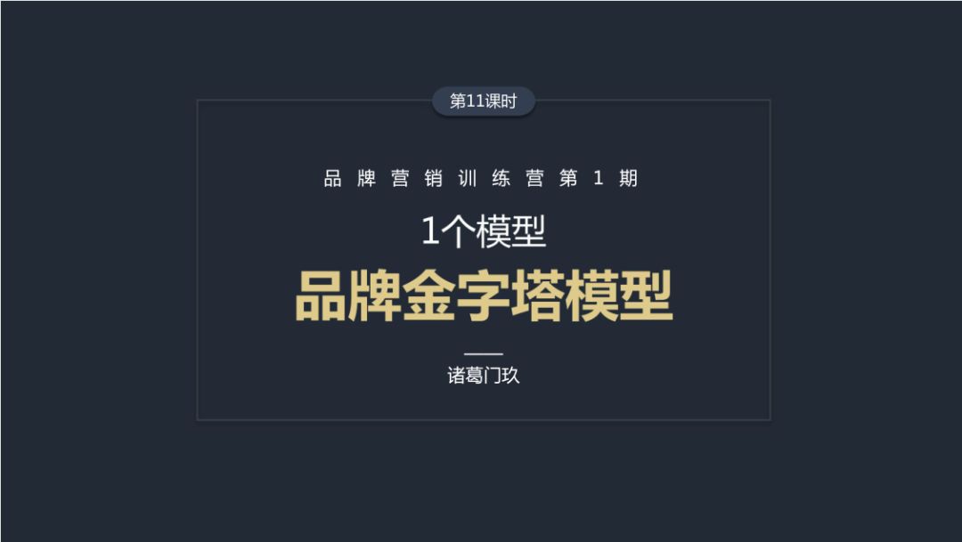 从一个模型看懂品牌