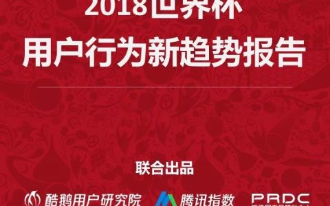 2018世界杯用户行为新趋势洞察报告