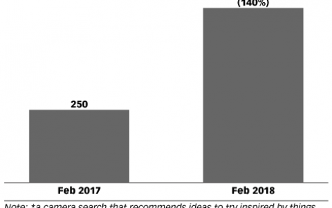 eMarketer：2018年Pinterest视觉搜索增长140%