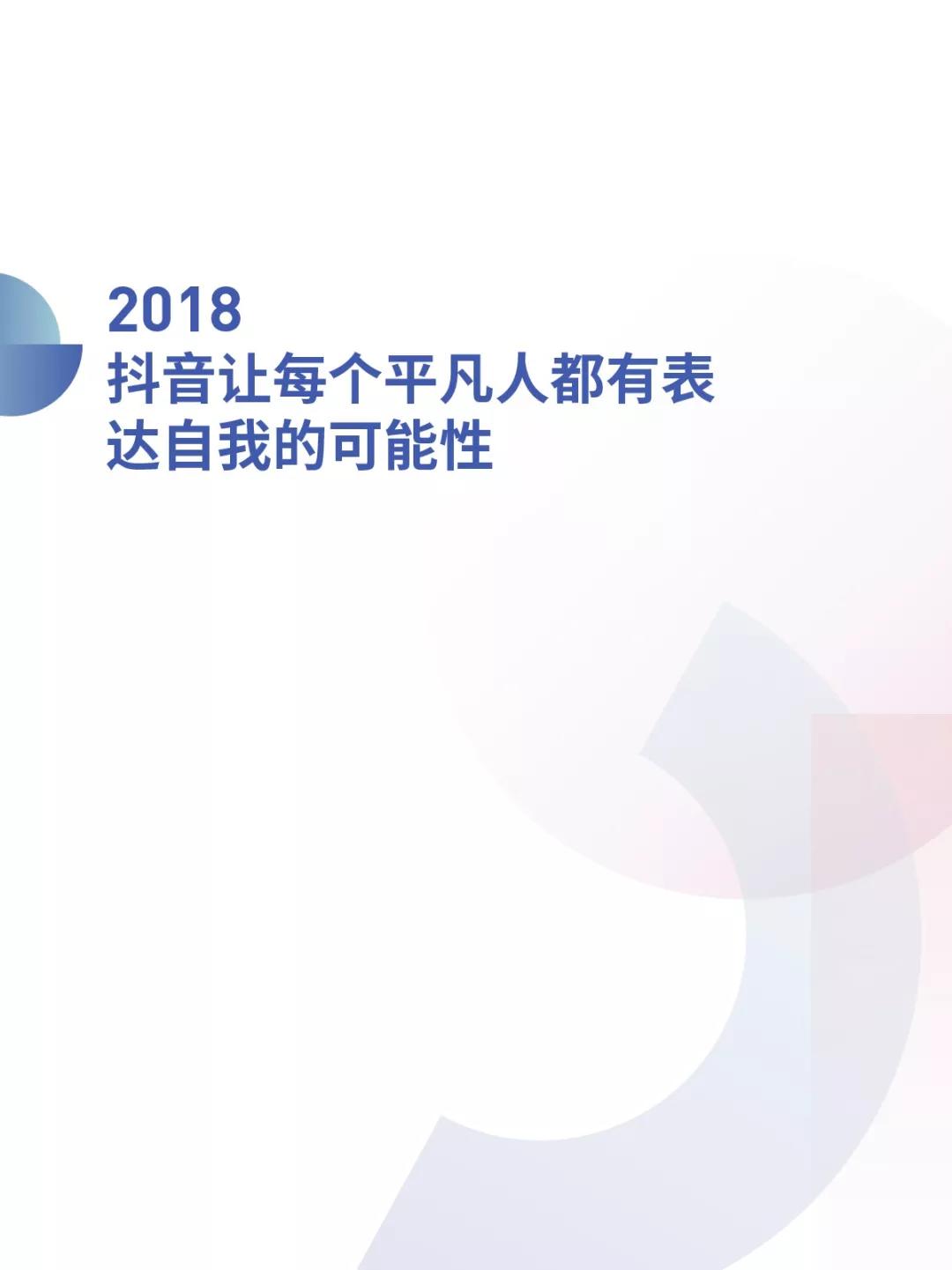 《2018抖音大数据报告》完整版，赶快收藏！