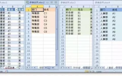 干货，多个Excel表合并到一个表中，有一个神秘功能帮你实现！