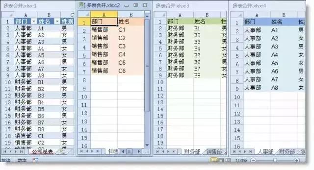 干货,多个Excel表合并到一个表中,有一个神秘功能帮你实现! 干货,多个Excel表合并到一个表中,有一个神秘功能帮你实现!