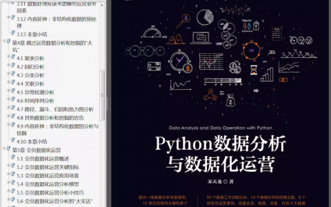 《Python数据分析与数据化运营》PDF高清+数据+代码