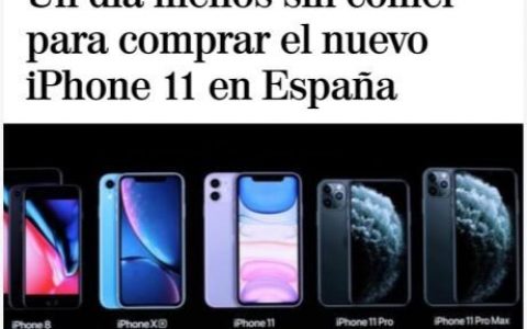 El Mundo：全球各国和地区买iPhone 11 Pro需要多久的工资