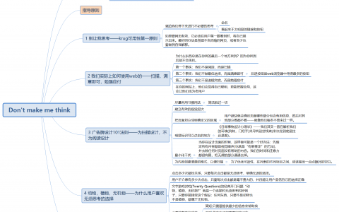 Don't Make Me Think 读书总结摘录