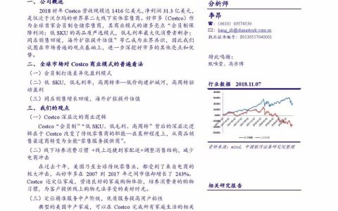 全球经典商超系列研究： Costco商业模式新视角