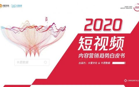 2020短视频内容营销趋势报告（附下载）