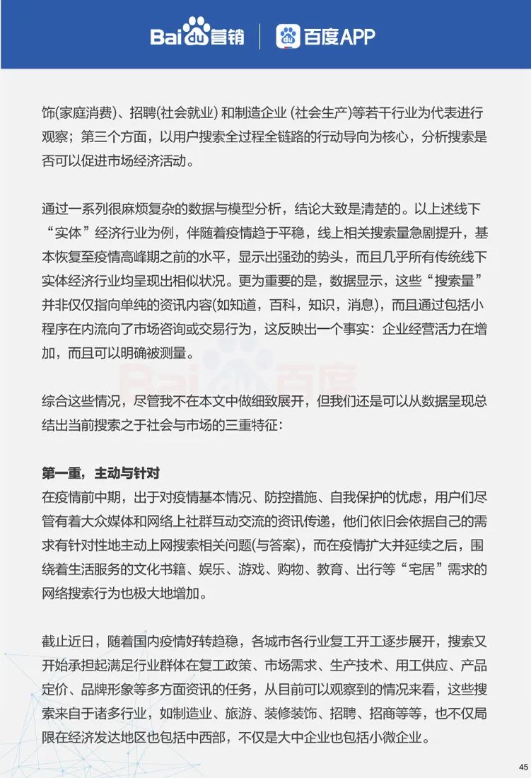 六大线下行业复苏搜索大数据报告