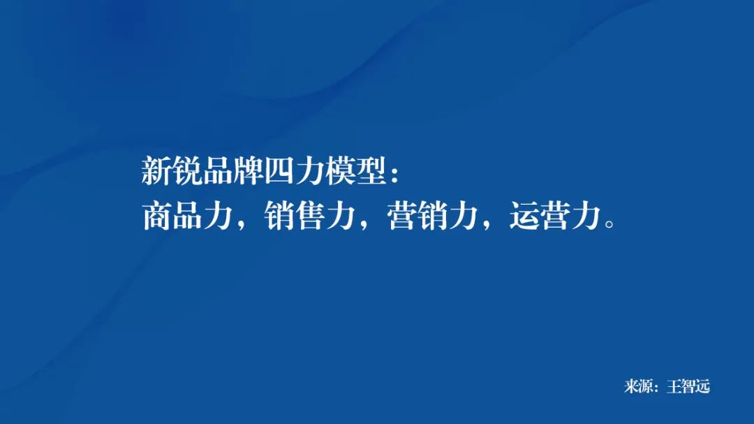 新锐品牌的“四力模型”