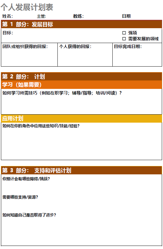 IDP个人发展计划怎么做？