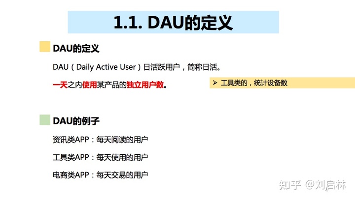 DAU指标的原理、方法论和应用