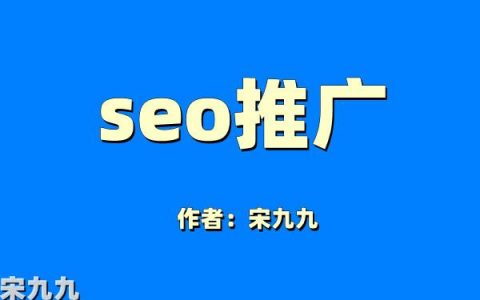 宋九九：SEO推广是什么？seo推广怎么做好