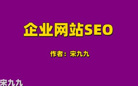 宋九九：怎么做好网站搜索引擎优化，企业网站如何seo优化？