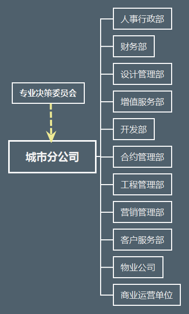 万科、华润、万达内部管理架构