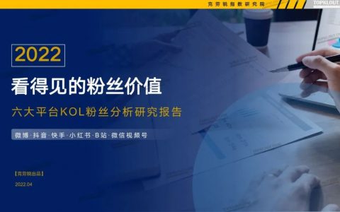 B站、抖音等6大平台KOL粉丝分析报告