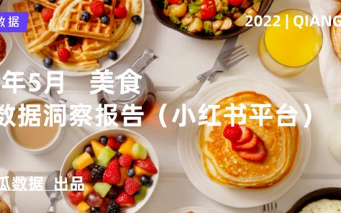 千瓜2022年5月小红书美食行业数据洞察报告