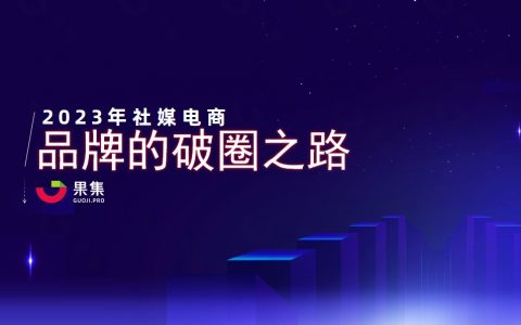 【果集·行研】2023年社媒电商下品牌的破圈之路