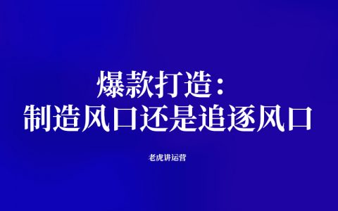 爆款打造：制造风口还是追逐风口