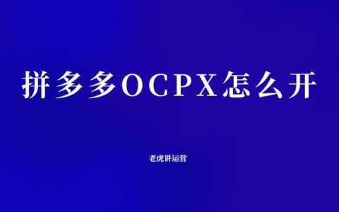 拼多多OCPX怎么开