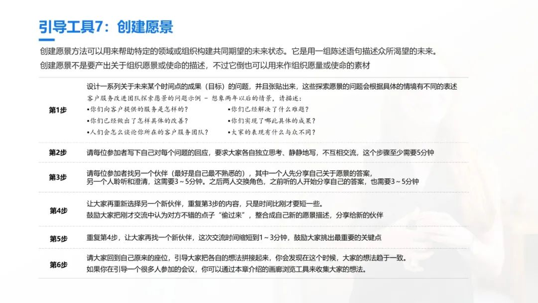 史上最全的团队引导技术宝典：41个工具案例93页PPT