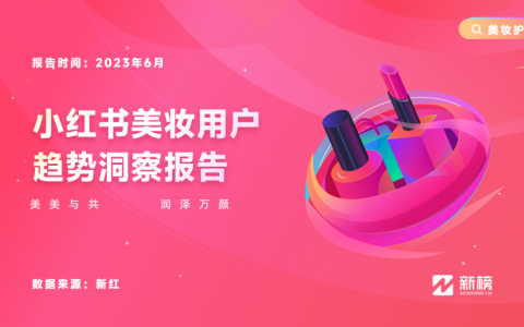 新榜 | 小红书美妆用户趋势洞察报告