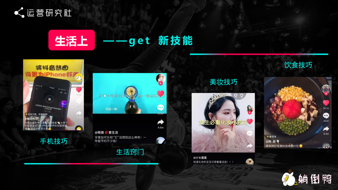 “躺倒鸭”抖音运营经验