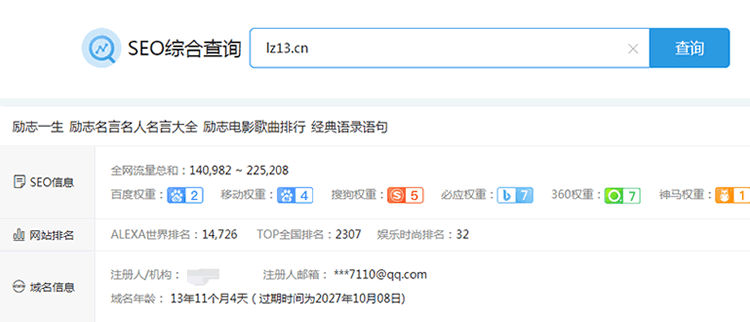 励志一生网站（lz13.cn）拟40万出售