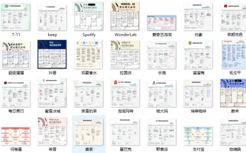 知名企业商业画布合集