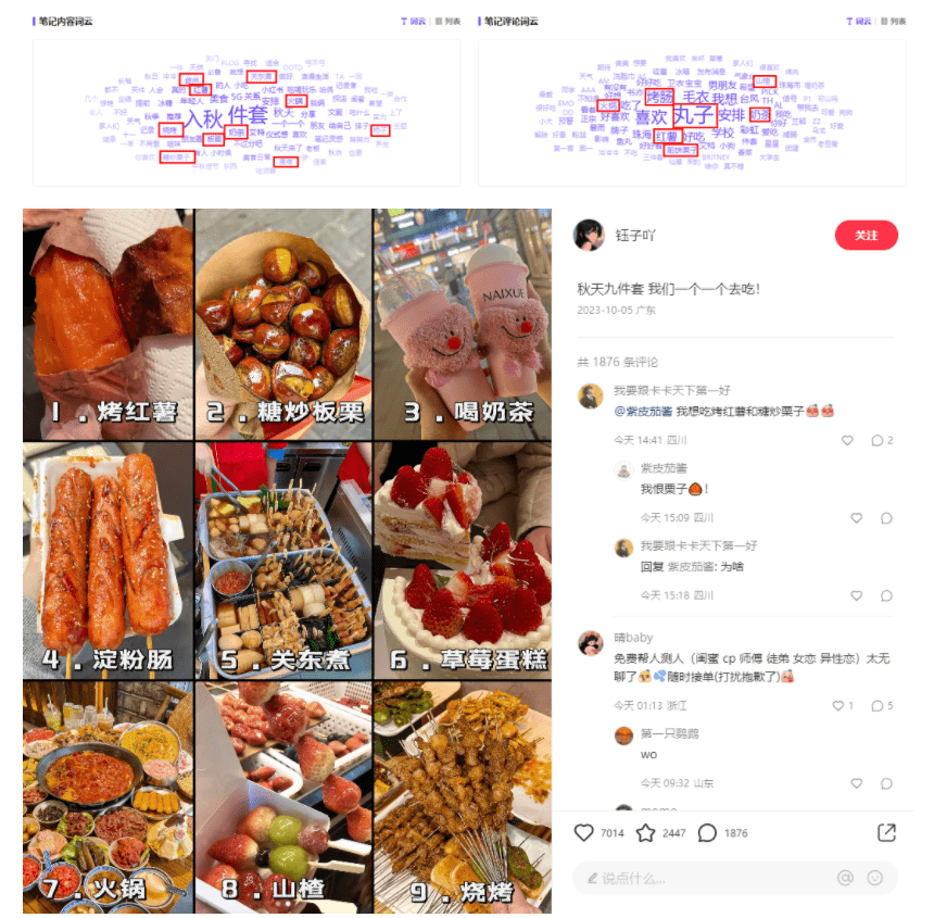 冲上热搜TOP10！入秋还有九件套？小红书关键词数据搜罗种草方式！