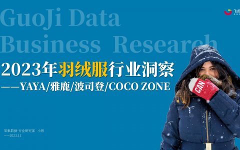 2023年羽绒服行业社媒电商营销洞察