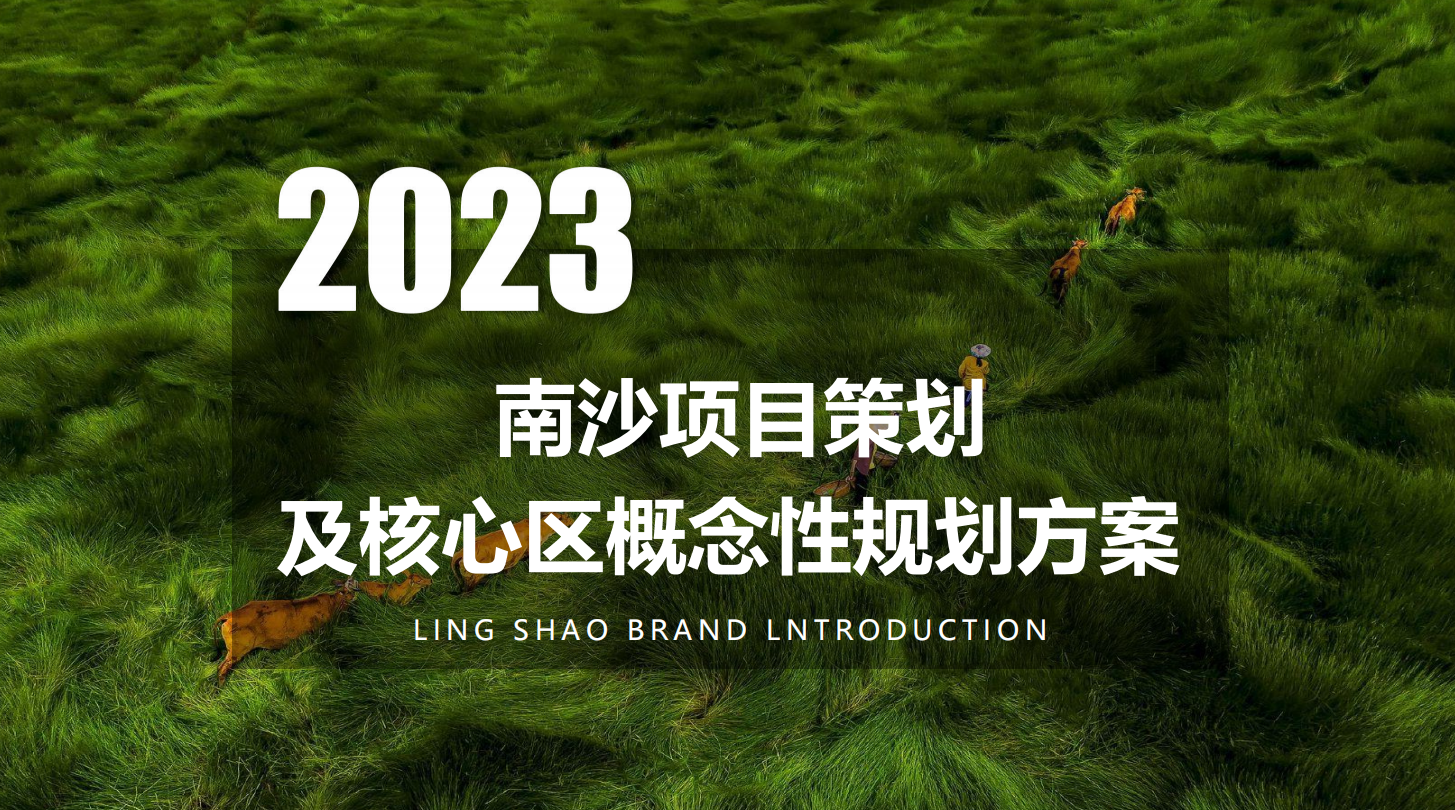 2023南沙项目策划及核心区概念性规划方案【文旅】