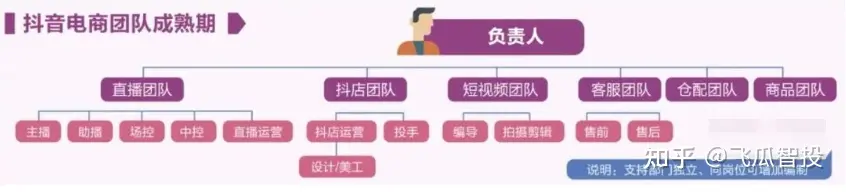 抖音直播电商运营：三个不同发展阶段的抖音电商团队架构