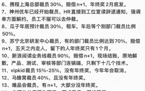 2023年最后一批失业潮来临,看看准不准!