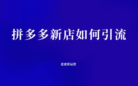 拼多多新店如何引流