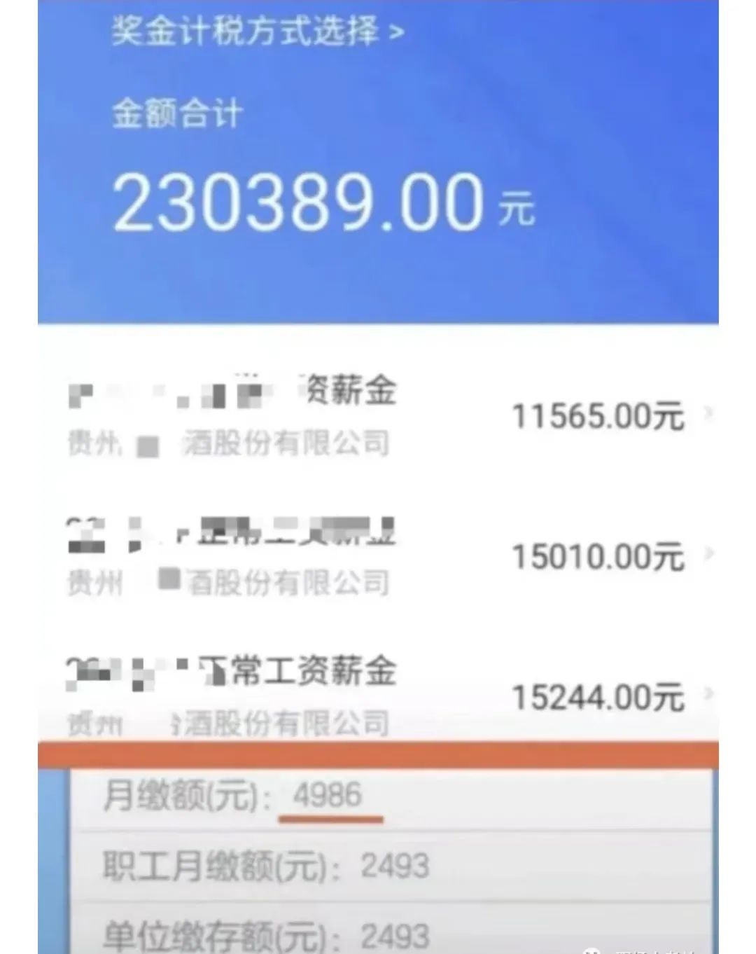 贵州茅台工资待遇曝光，公积金每月5000！