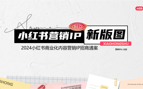 2024小红书营销IP新版图：母婴健康行业招商通案